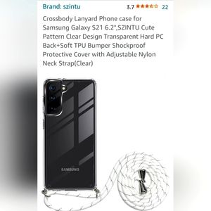 S21 Clear Crossbody phone case